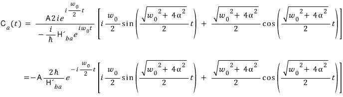 Recovering C a from the derivative of C b by dividing by the nonzero coupling matrix element.
