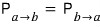 P_a→b = P_b→a