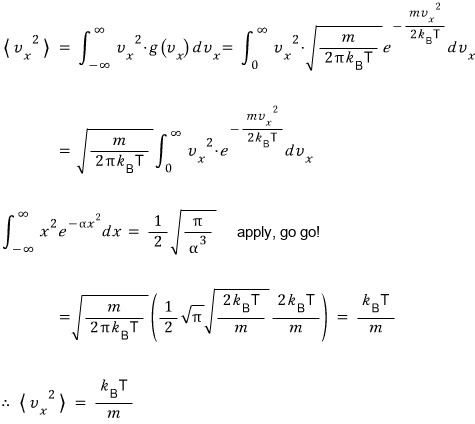 Mean-square x-velocity, k_B T / m