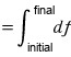 Equation from the original notes