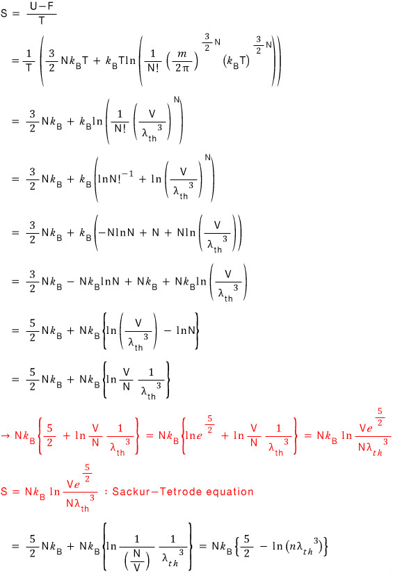 Equation from the original notes