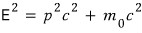The relativistic relation between energy and momentum