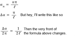 Equation from the original notes