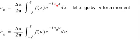 Equation from the original notes