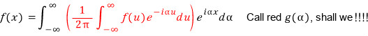 Equation from the original notes