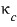 The compressibility κ_c