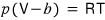 The equation of state p(V − b) = RT